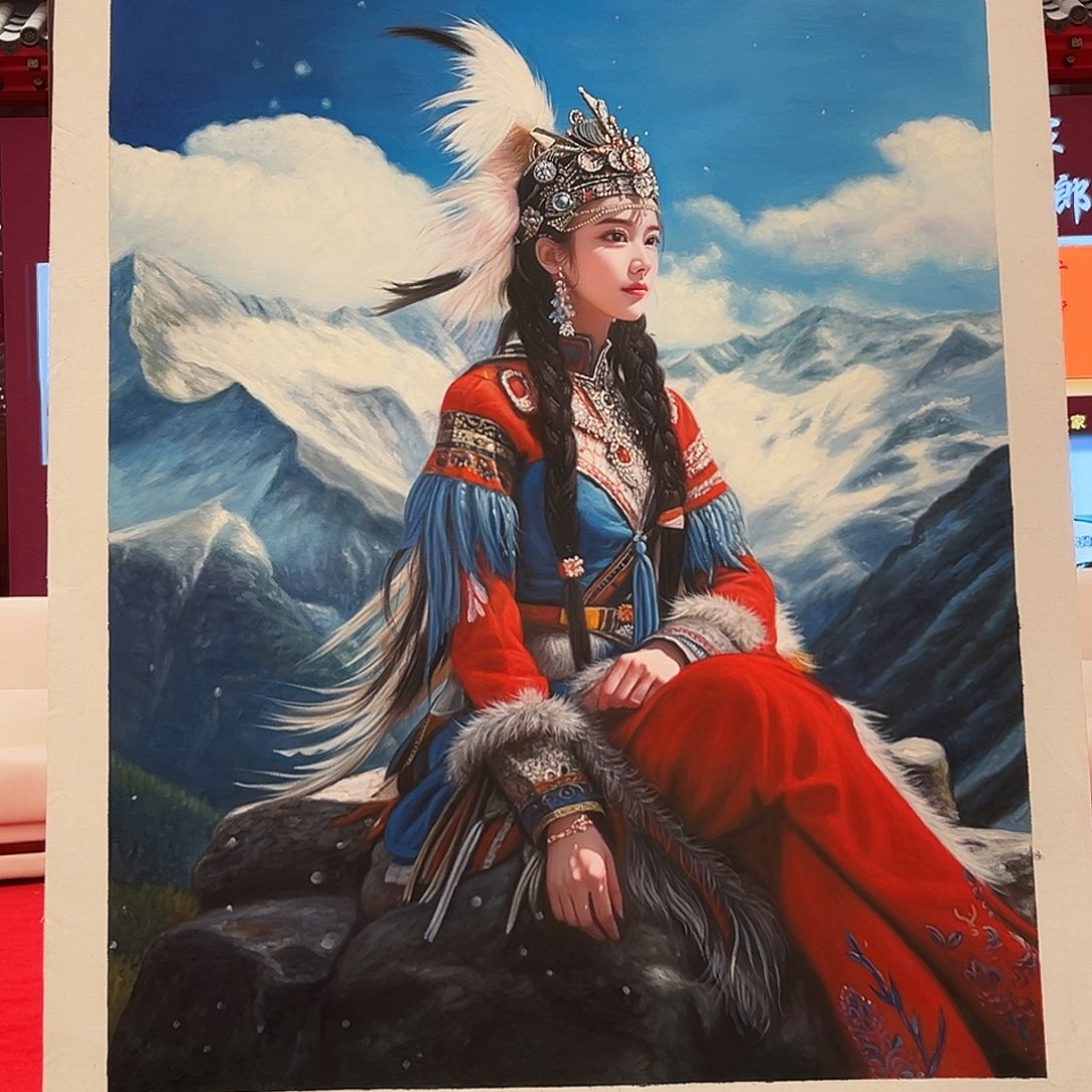 油画二郎展览原作