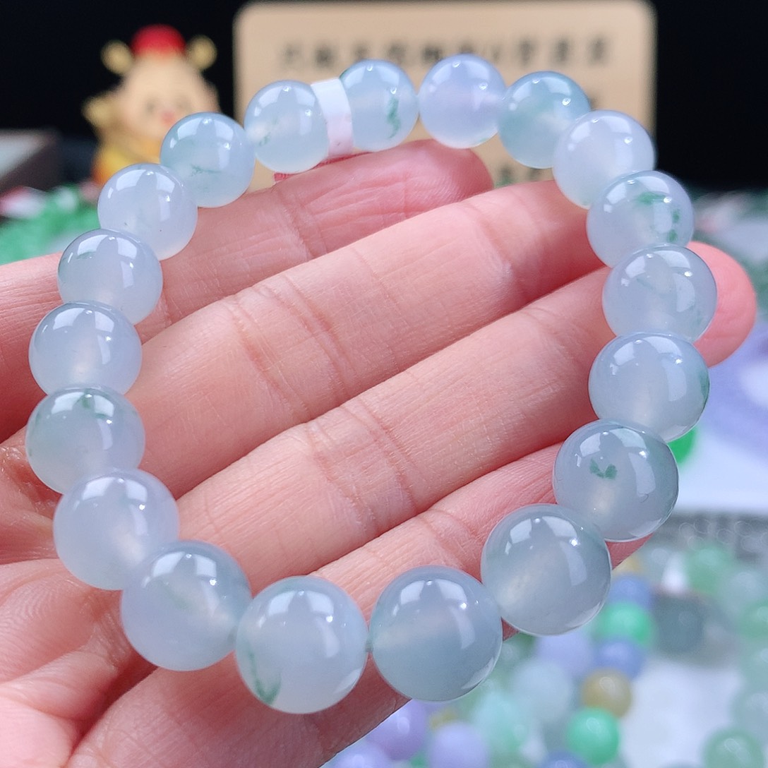 翡翠手链未镶嵌卡10mm