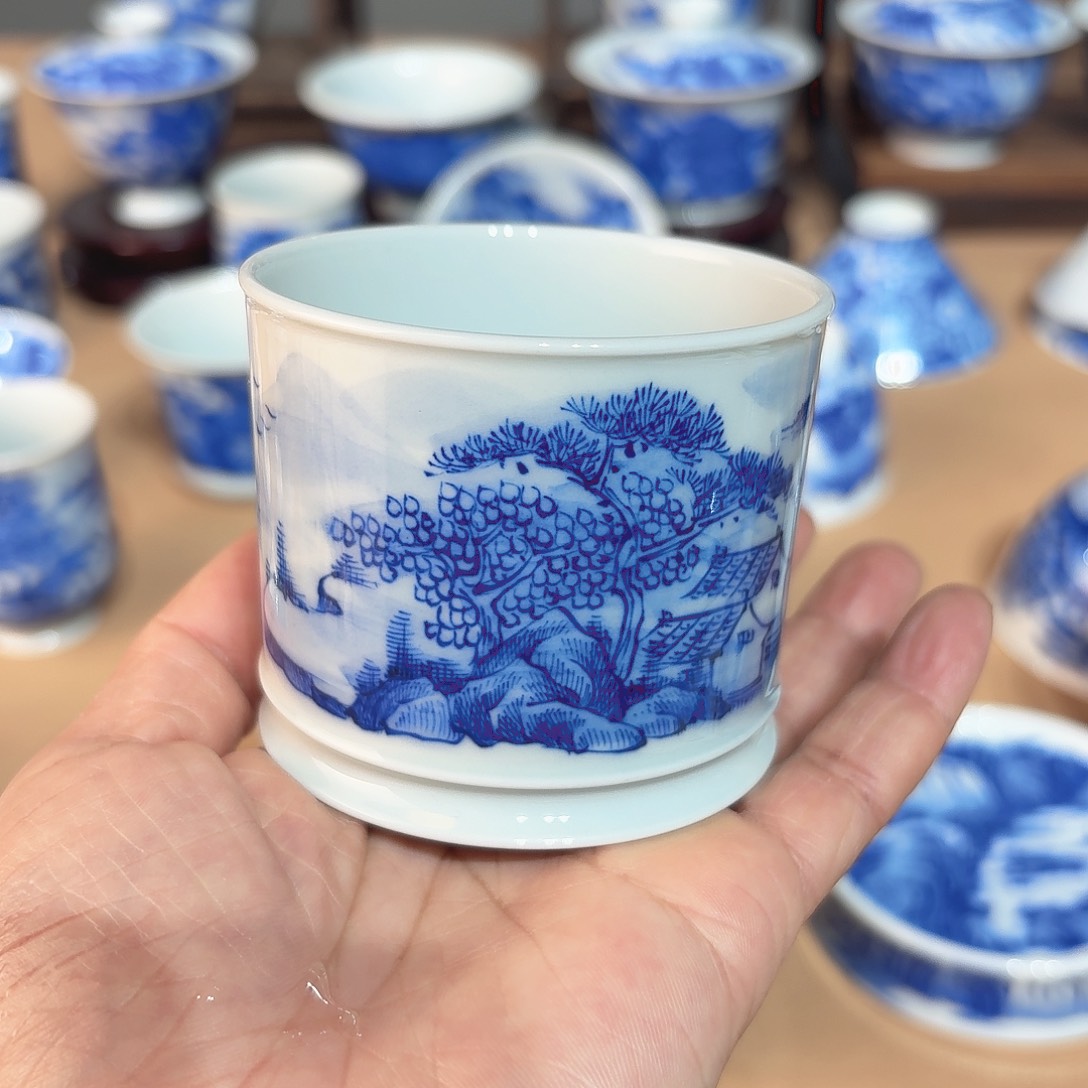 麓***社景德镇纯手绘单杯