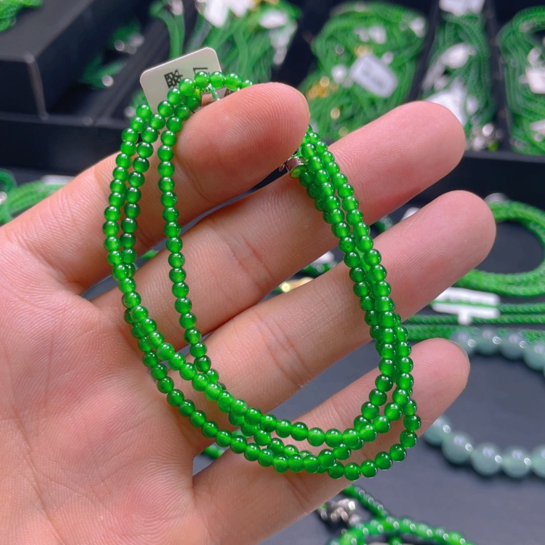 翡翠未镶嵌项链天然翡翠