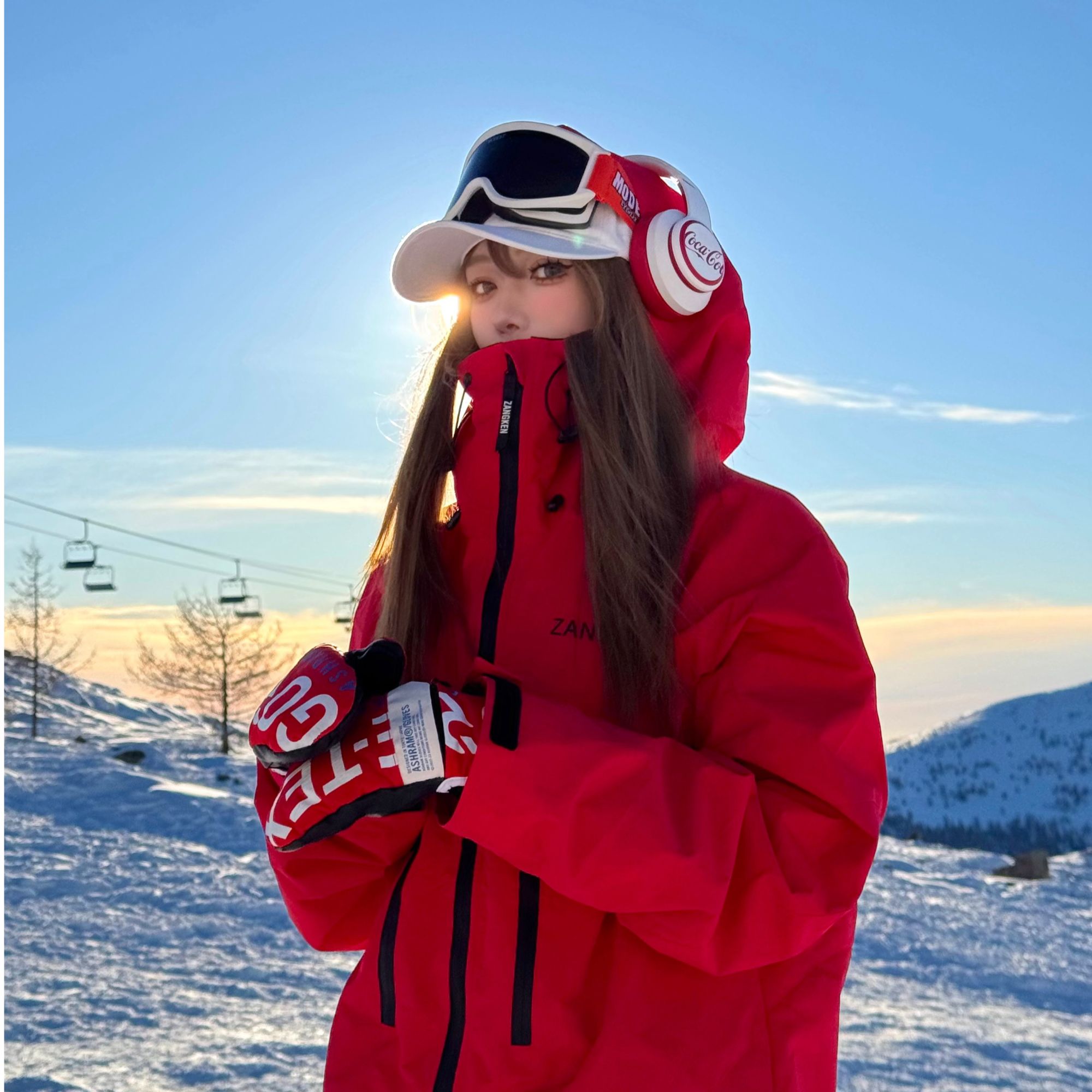 Ice Bunny糖果色国产AK滑雪服男女滑雪防风防水套装