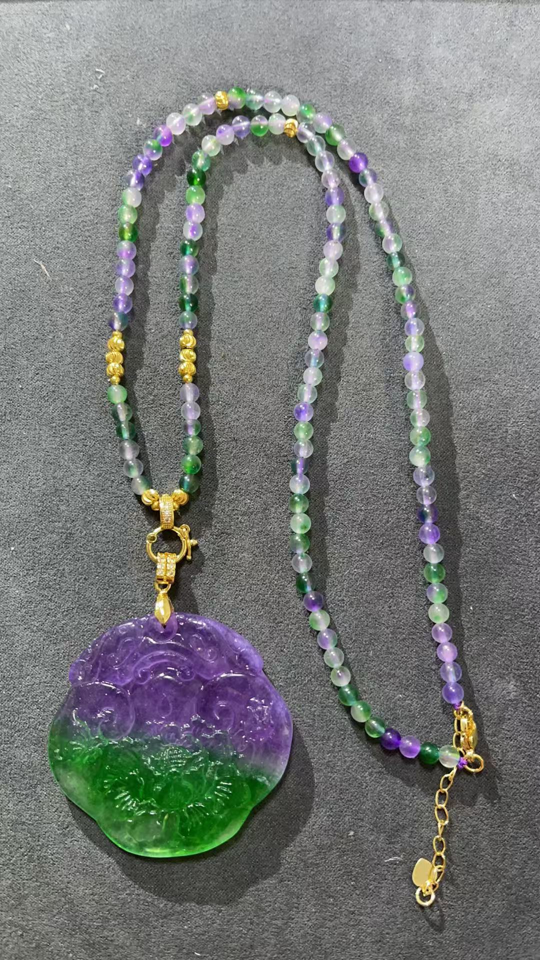 项链 福玺甄选多色牌项链7629