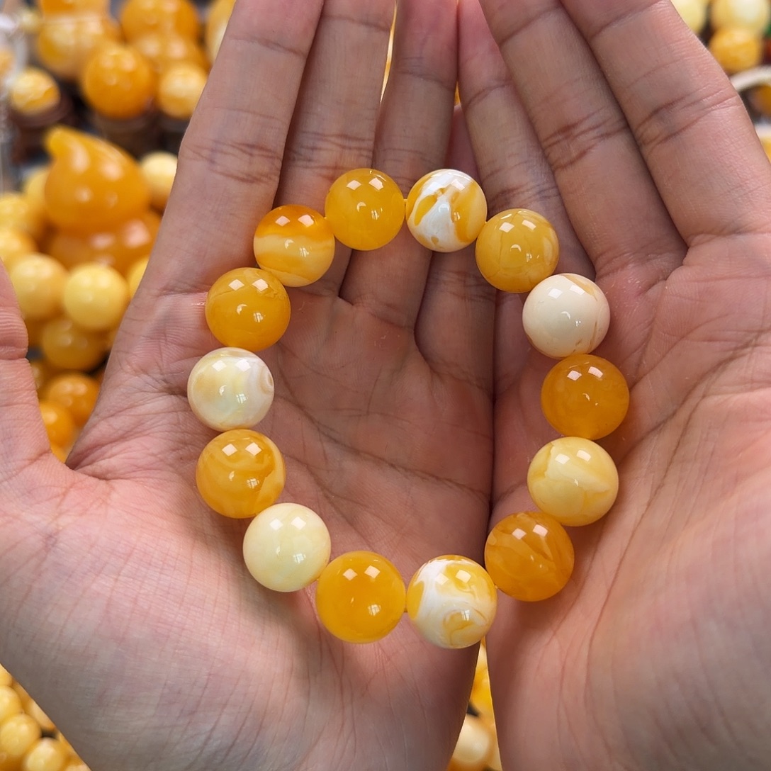 琥珀未镶嵌珠宝奇石15mm