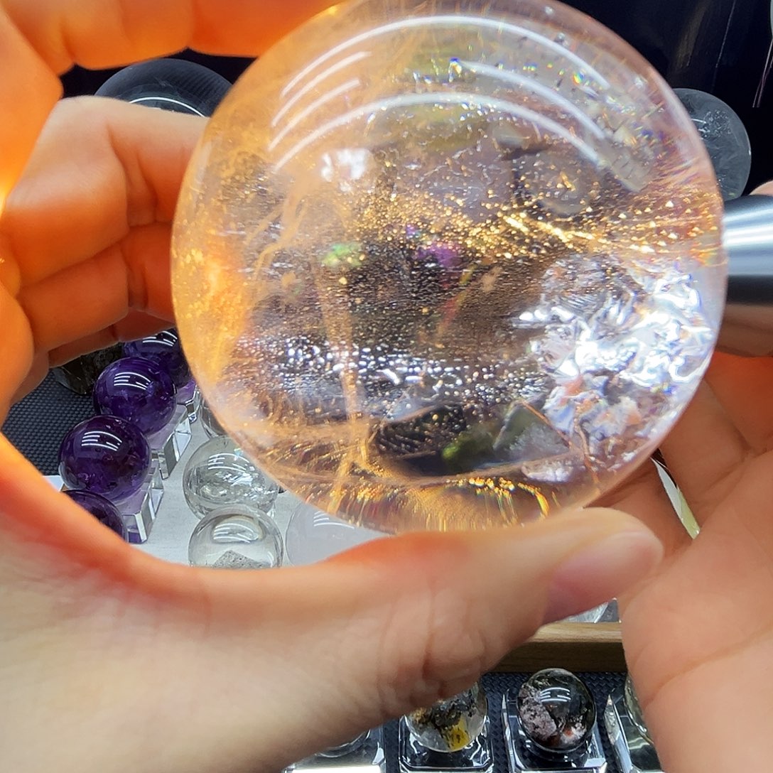 珠宝半成品水晶未镶嵌6.75公分