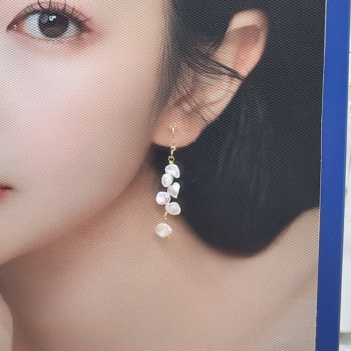 淡水珍珠发饰银S925镶嵌