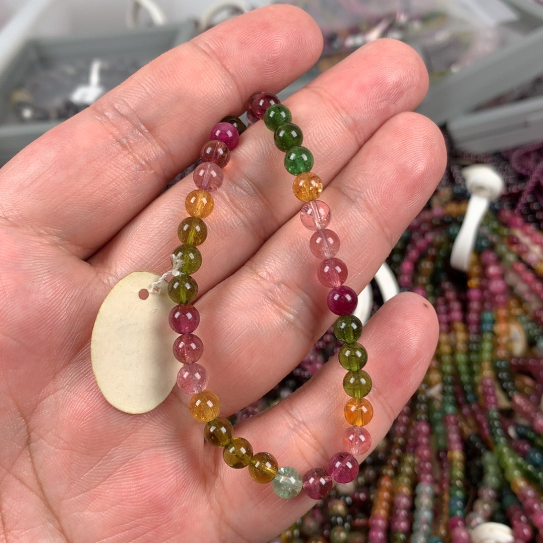 碧玺手链未镶嵌500碧玺