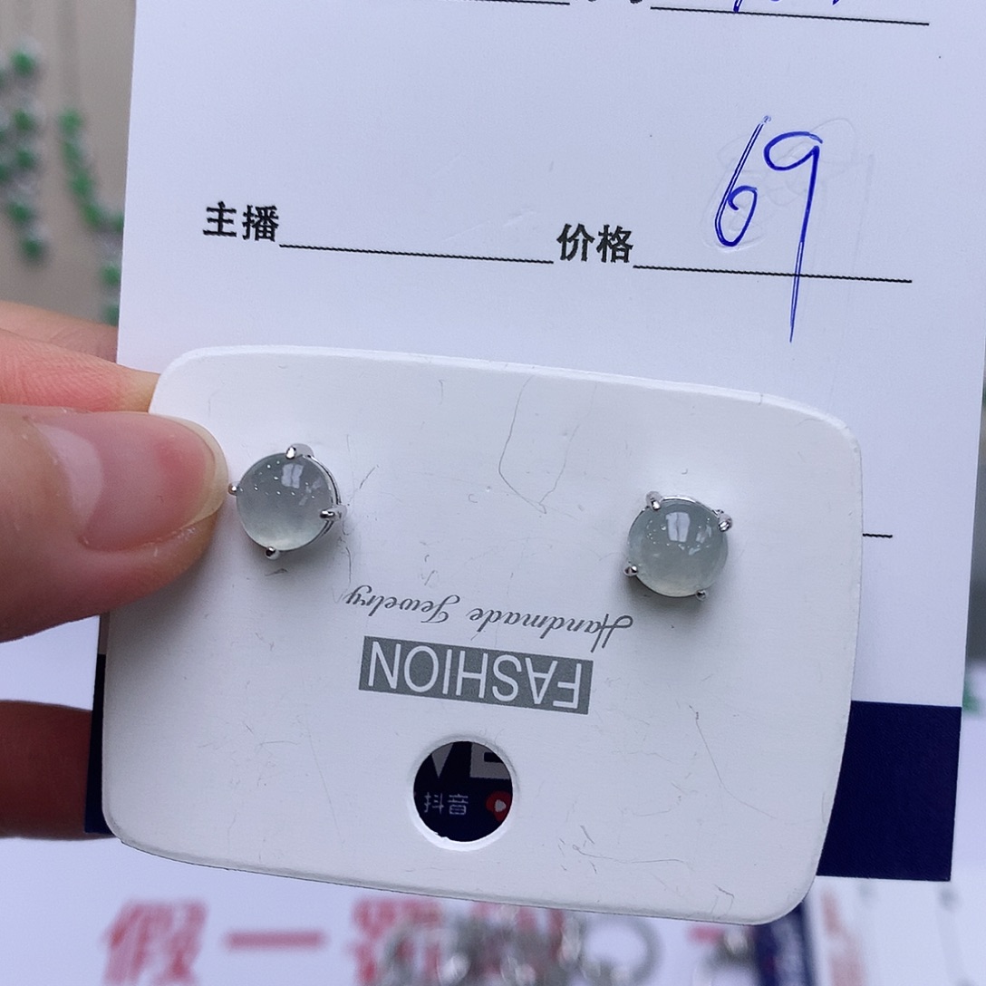 翡翠戒指银S925镶嵌101