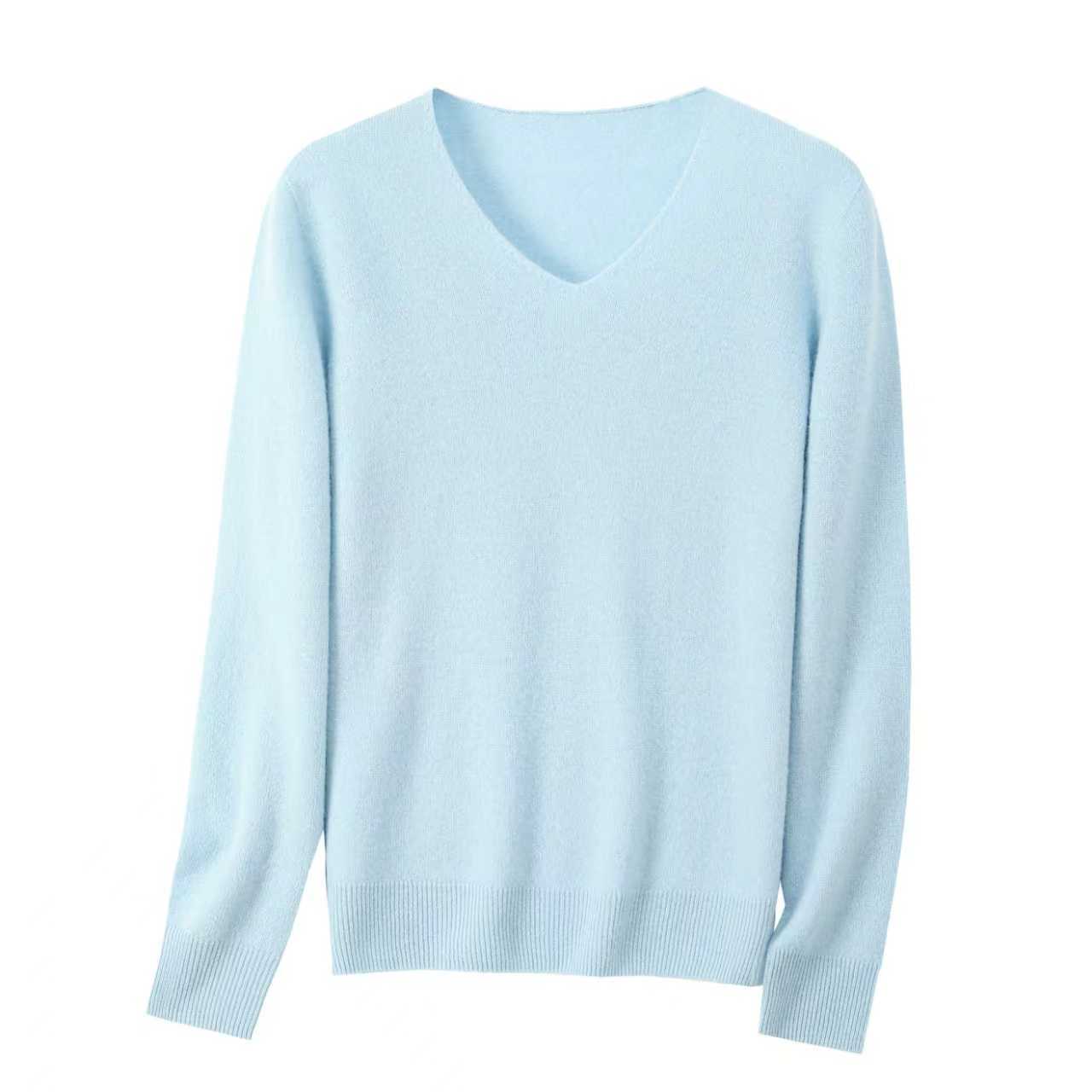 BSYPIN/伯尚优品 25新款山羊绒V领毛针织衫打底衫上衣衫 HQ803