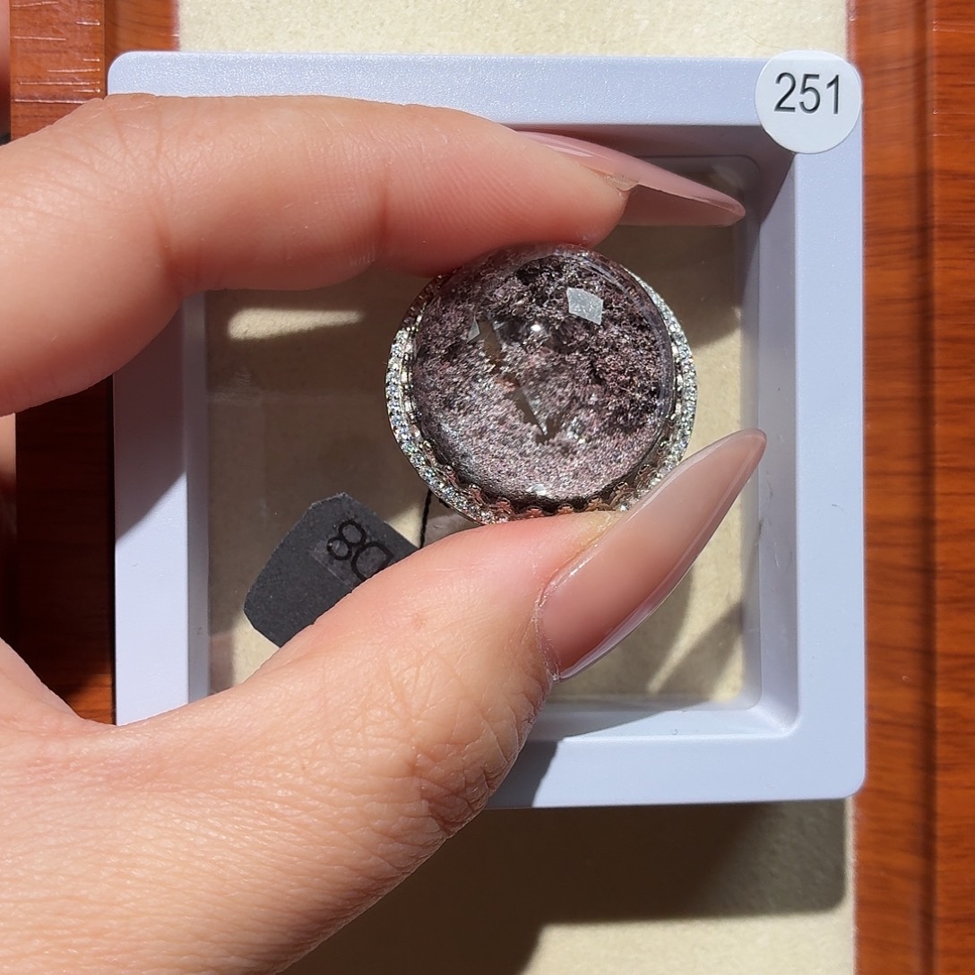 ❥***。戒指银S925镶嵌水晶