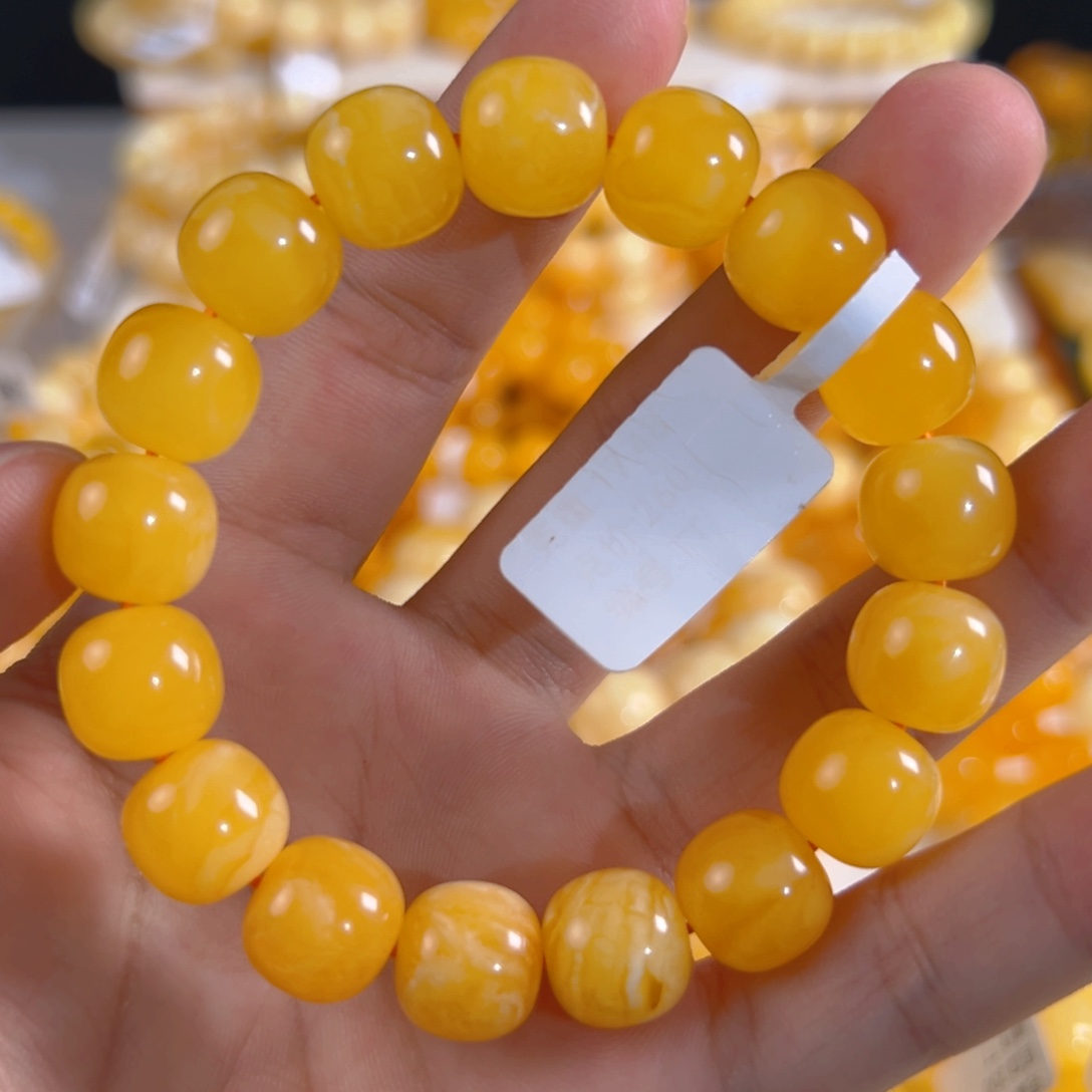 未镶嵌琥珀裸石17.48g焦皮同料老型12mm