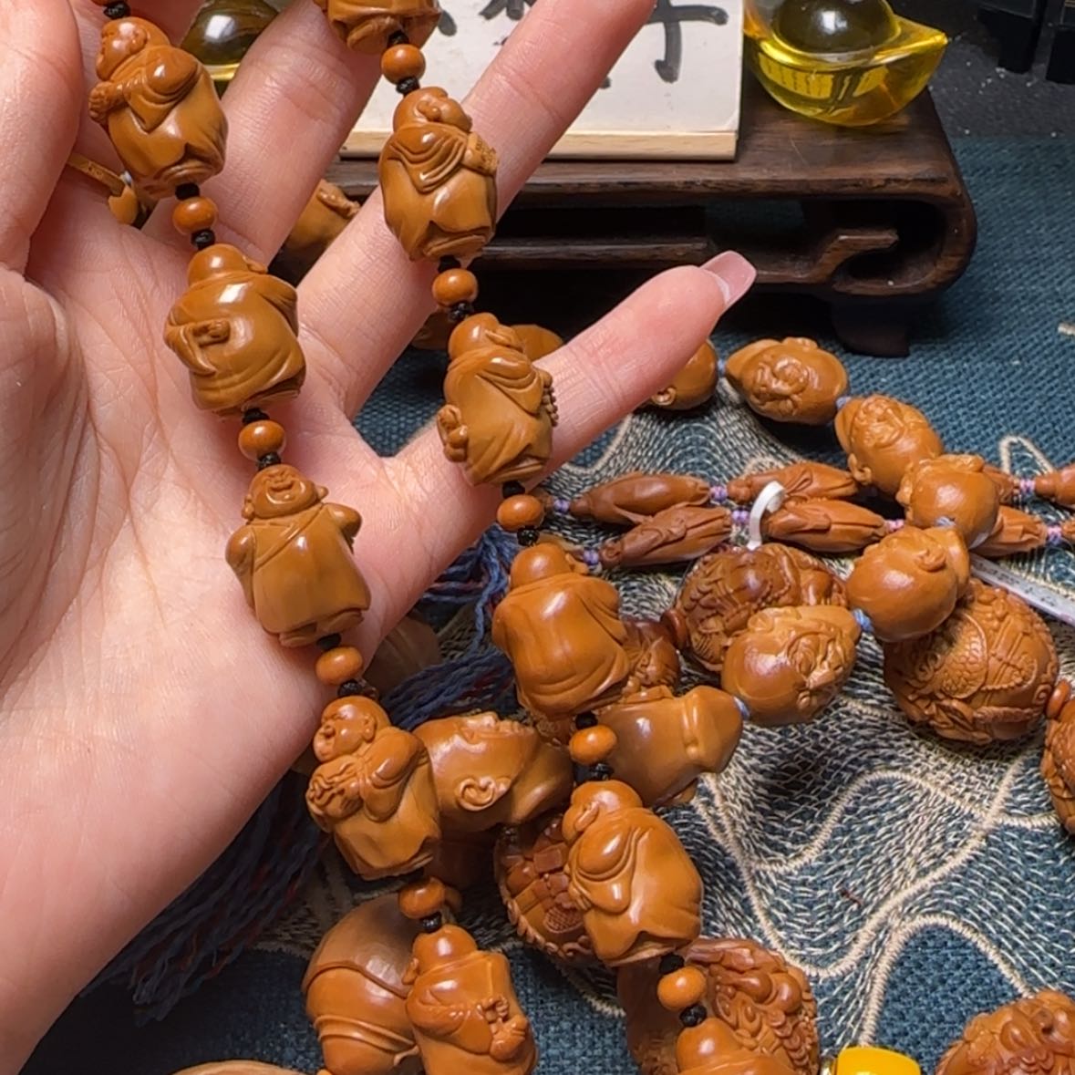 【闪购商品】橄榄核手串十八小弥勒
