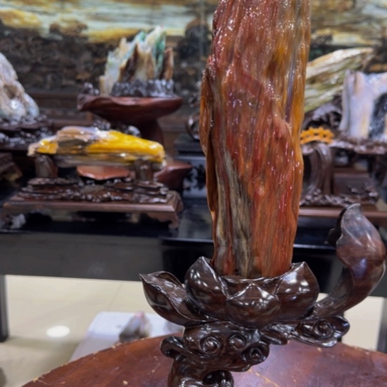 硅化玉摆件未镶嵌