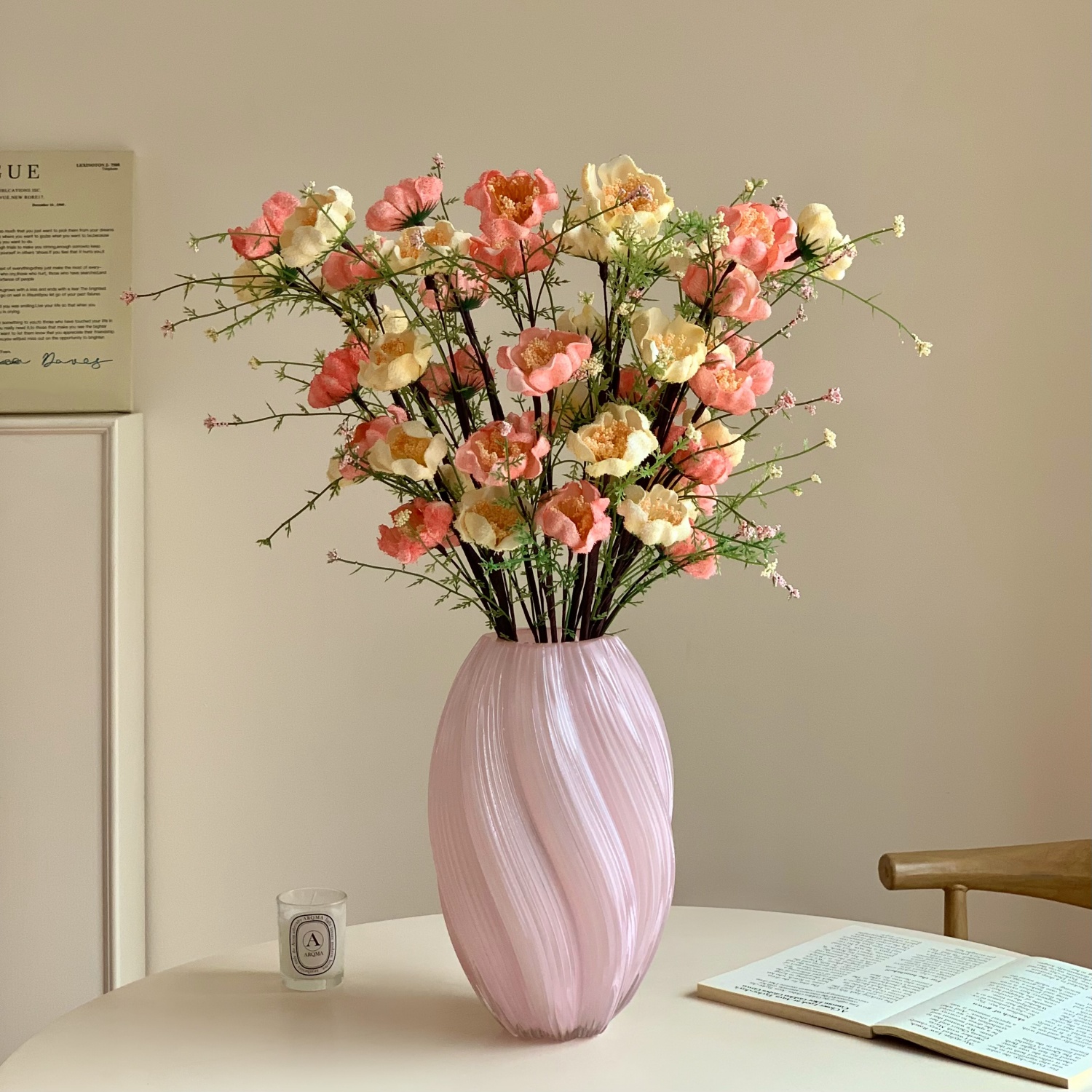 粉蝶仿真假花客厅餐桌摆件杜鹃花彩蝶花婚礼装饰品ins风花束