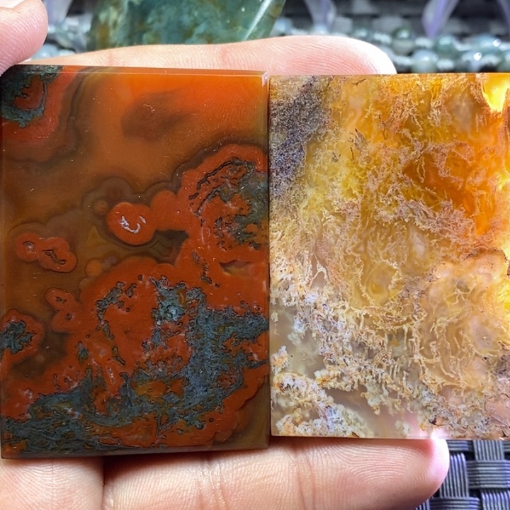 玛瑙/玉髓无事牌 未镶嵌董*哥