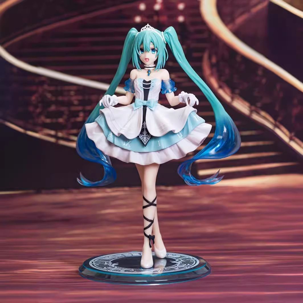 初音未来MIKI灰姑娘辛德瑞拉摆件童话动漫仙境模型景品手办
