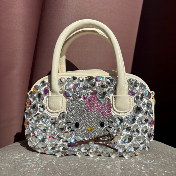 303手工DIY重工镶钻定制撞色可手提斜挎个性百搭潮流包包