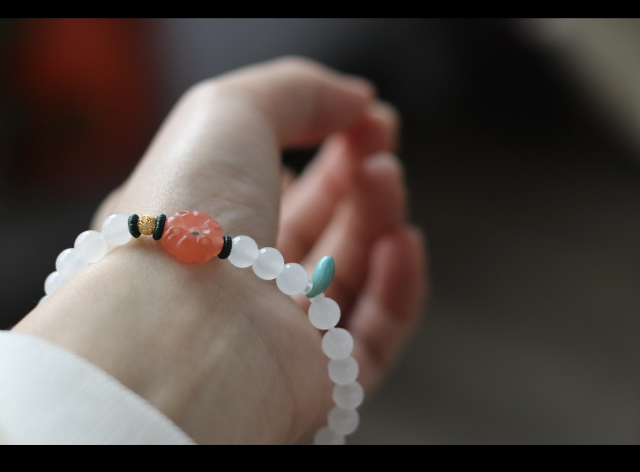 和田玉白玉手链手串