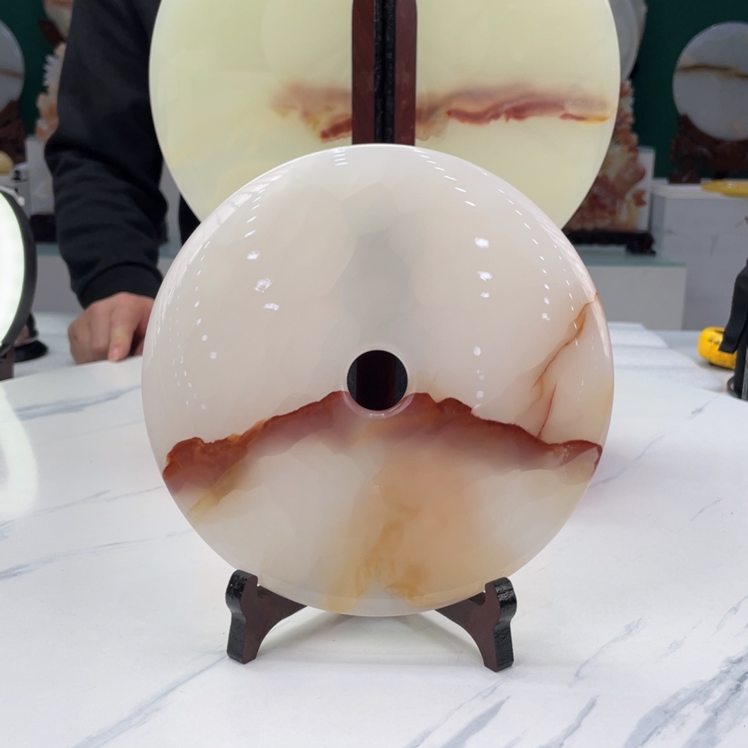 砖雕20 cm平安扣精美摆件