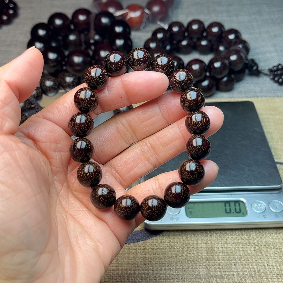 檀香紫檀（小叶紫檀）1.2 17颗 爆星