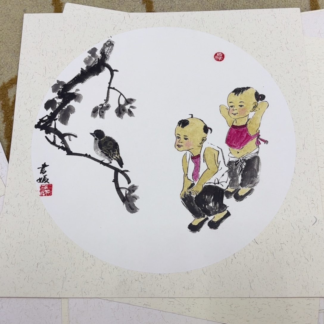 国画国画老师作品刘