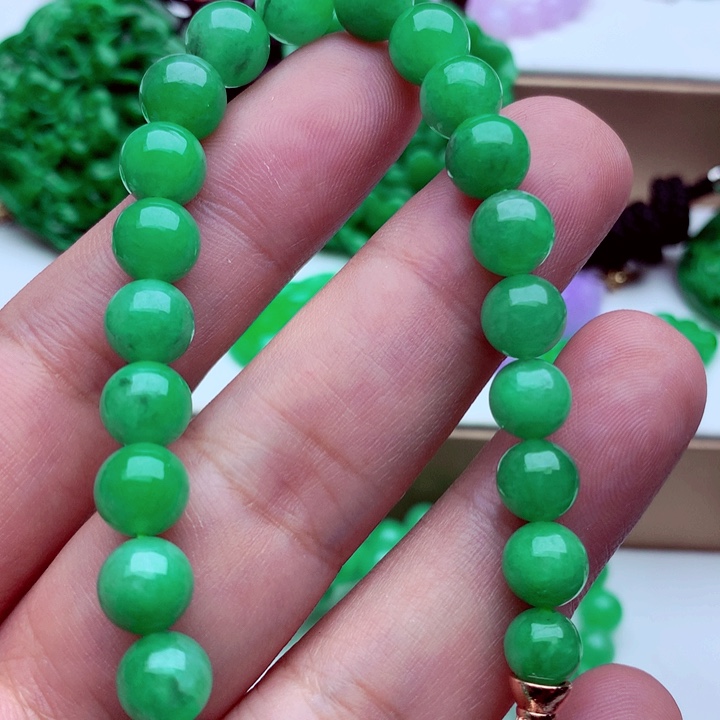 翡翠未镶嵌手链手串