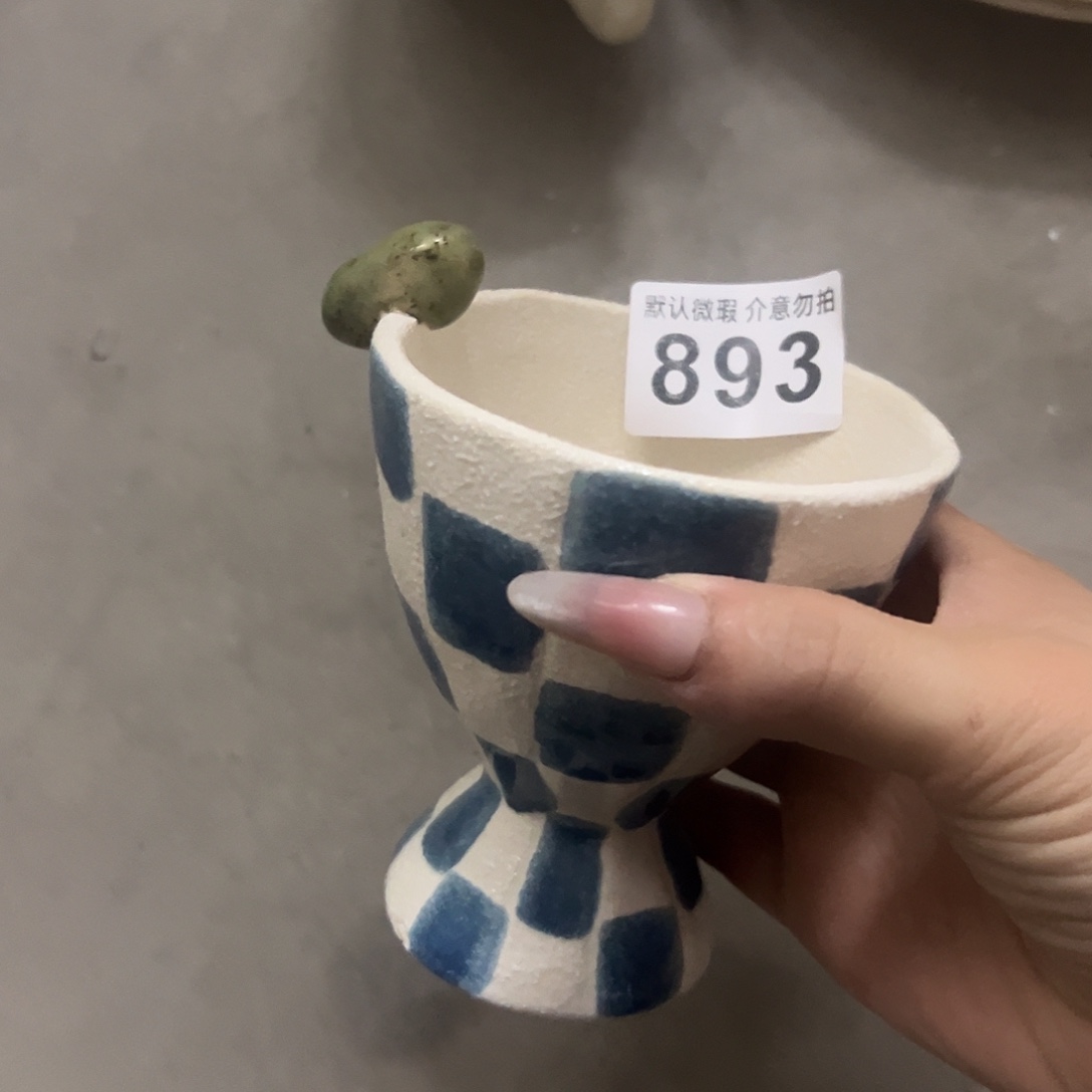 瓷微瑕橄榄杯一个893