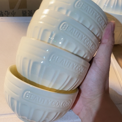 陶外贸单4个陶瓷碗