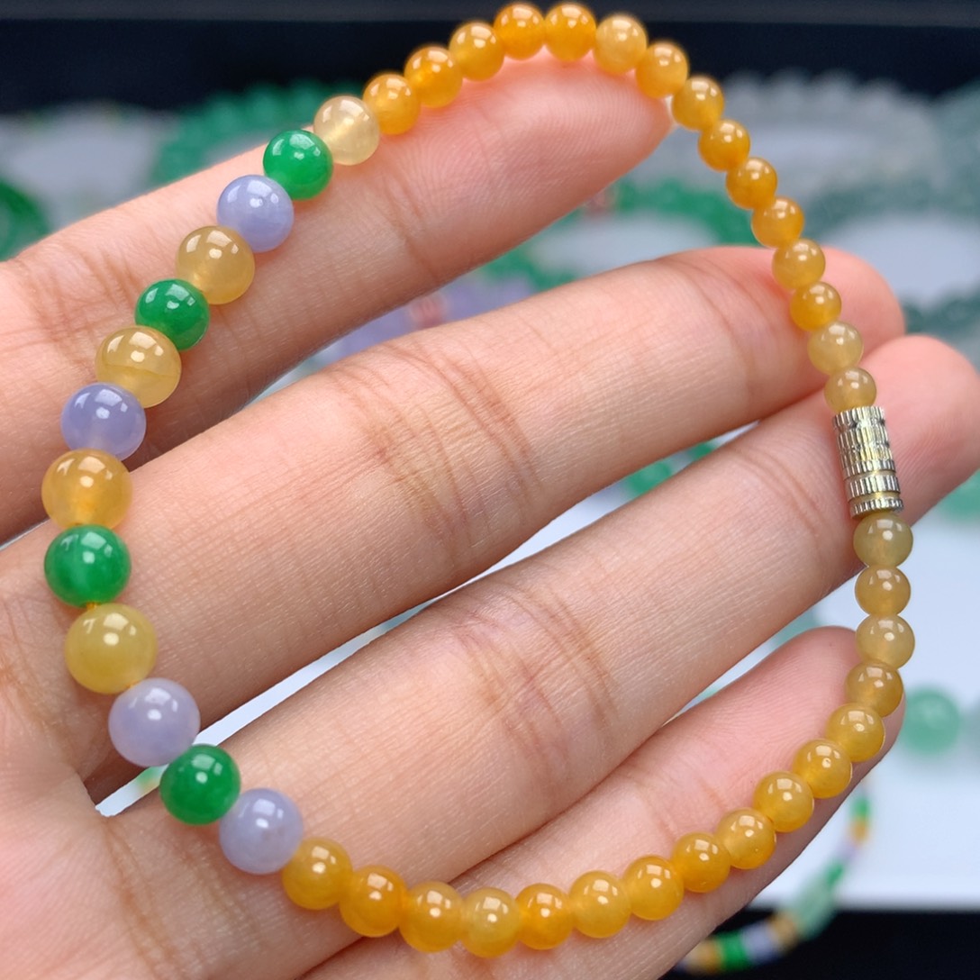 翡翠手链未镶嵌卡