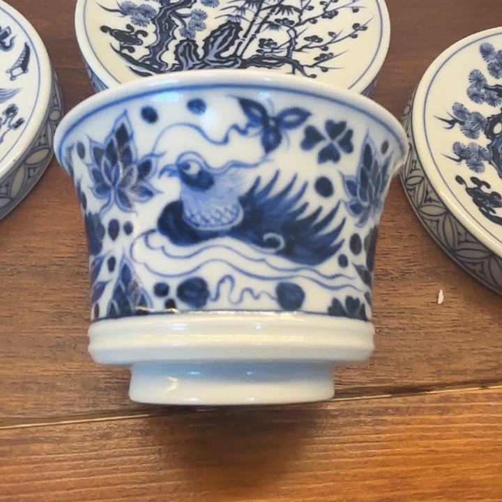 元青花手绘主人杯微微瑕福利