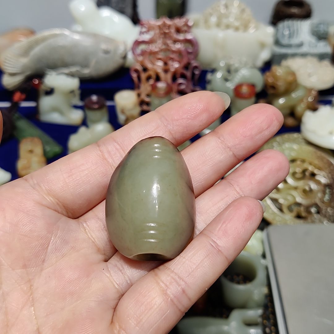 和田玉未镶嵌颈饰爱*光