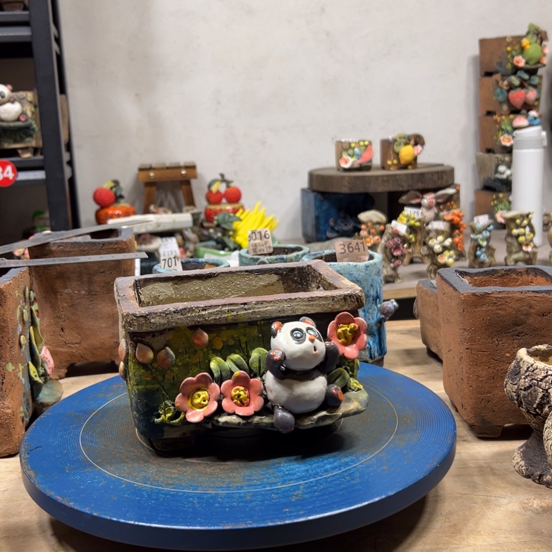 微瑕，熊猫，口13×7号10