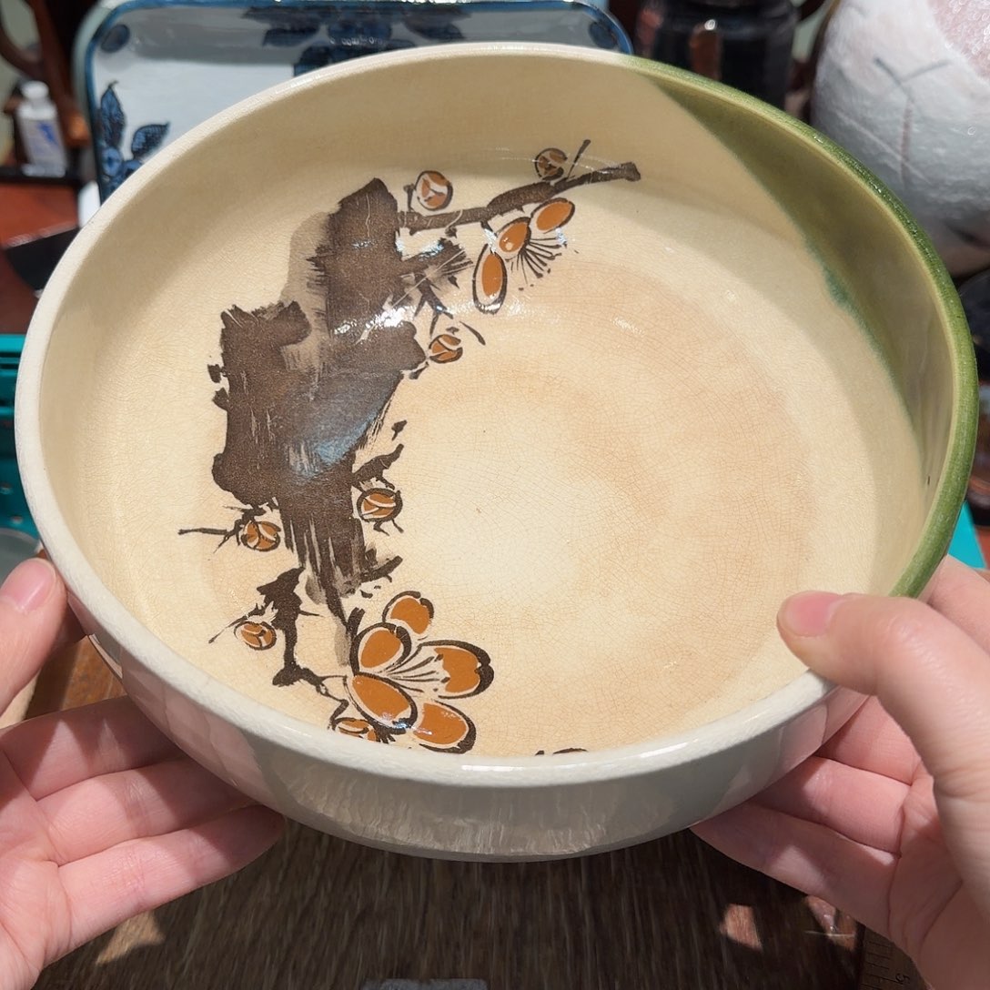 瓷片沁色四十包邮非全新