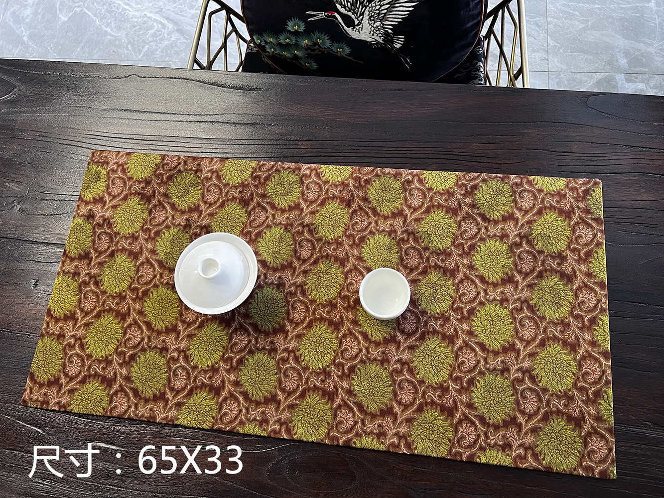 X666香云纱茶席，家里面料随便