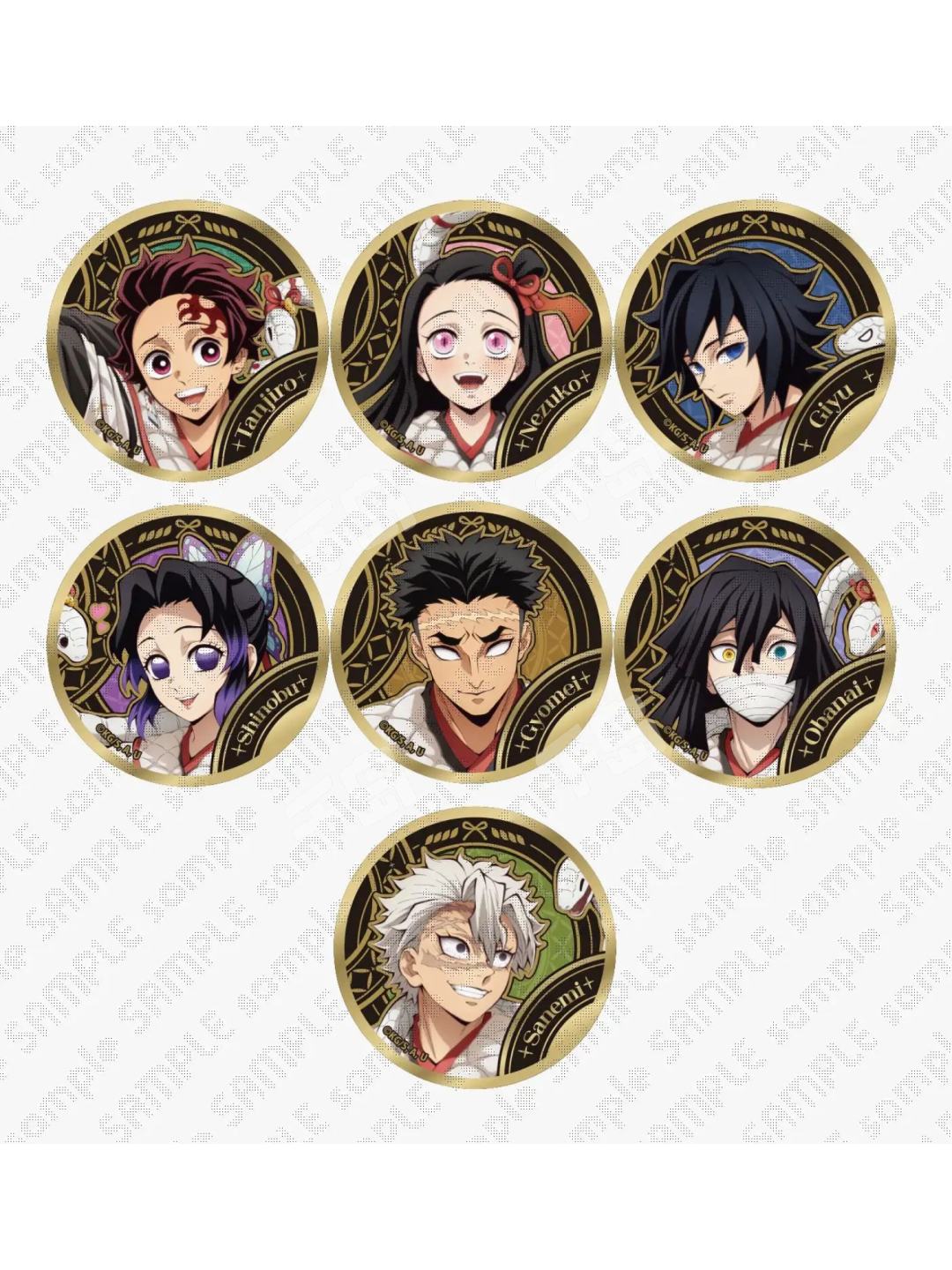 【鬼灭之刃】蛇年限定2025浮雕吧唧立牌烫金拍立得 日谷盲盒代拆