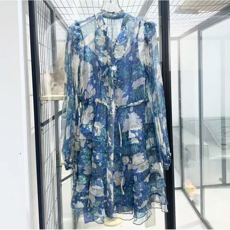 【禾枫丫丫】重磅100桑蚕丝连衣裙 Y25-703-1