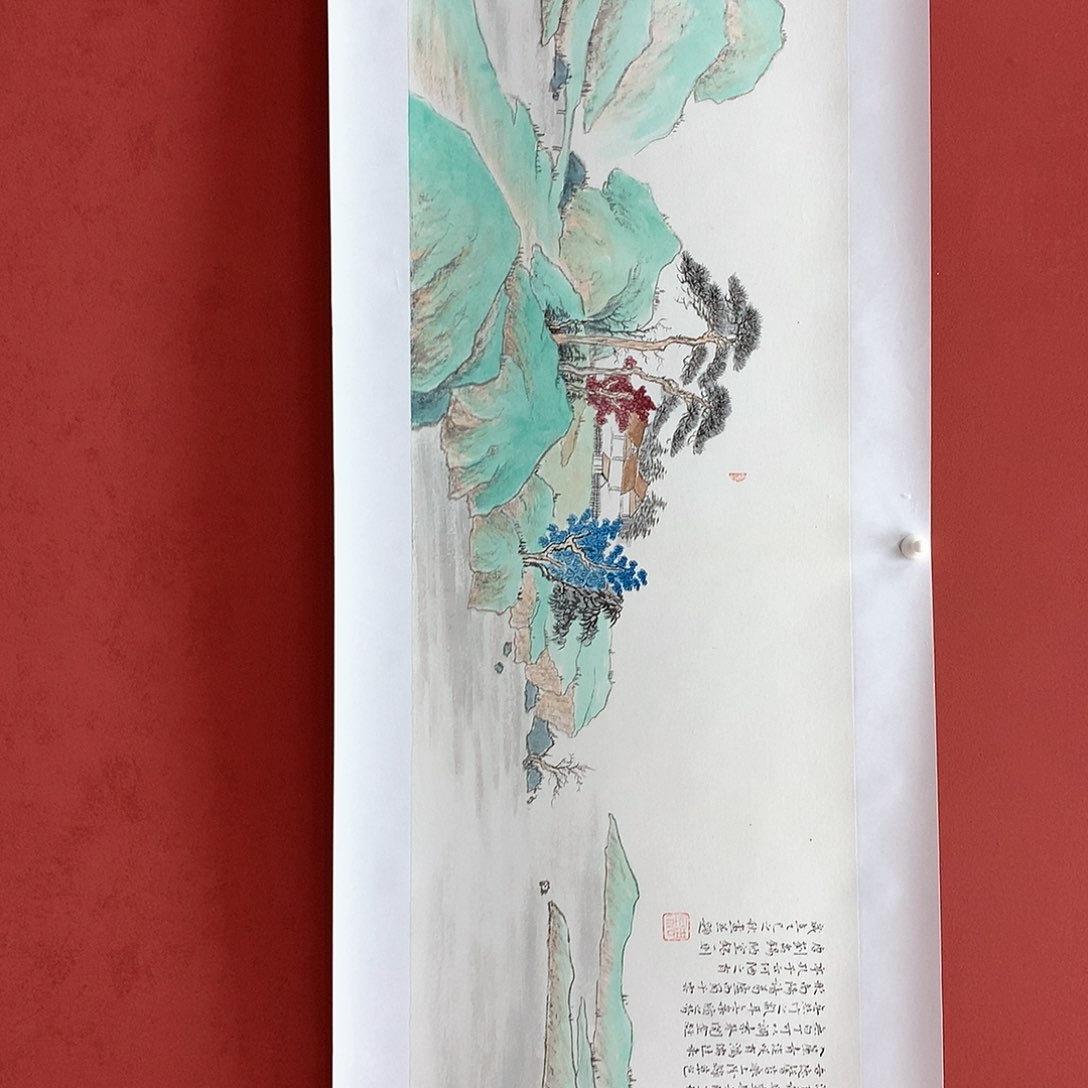 国画国画作品欣赏四尺对开