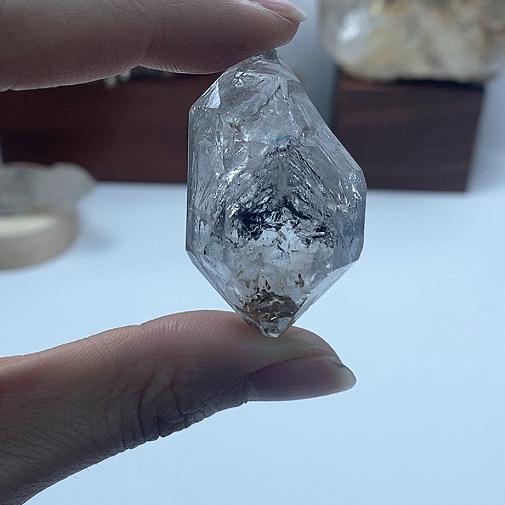 水晶颈饰未镶嵌彩虹流沙水胆