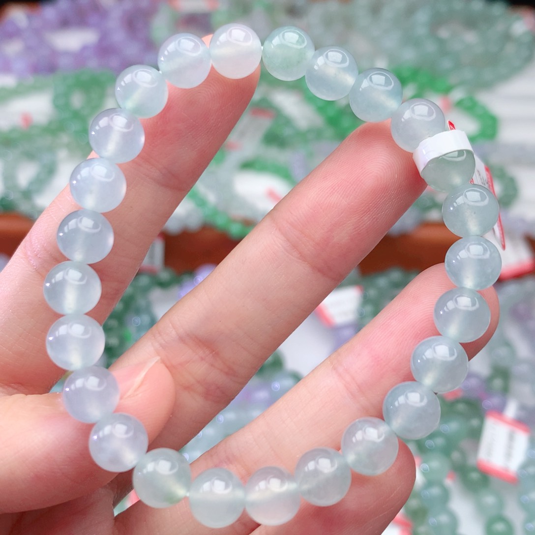 翡翠手链未镶嵌翡翠7.5mm