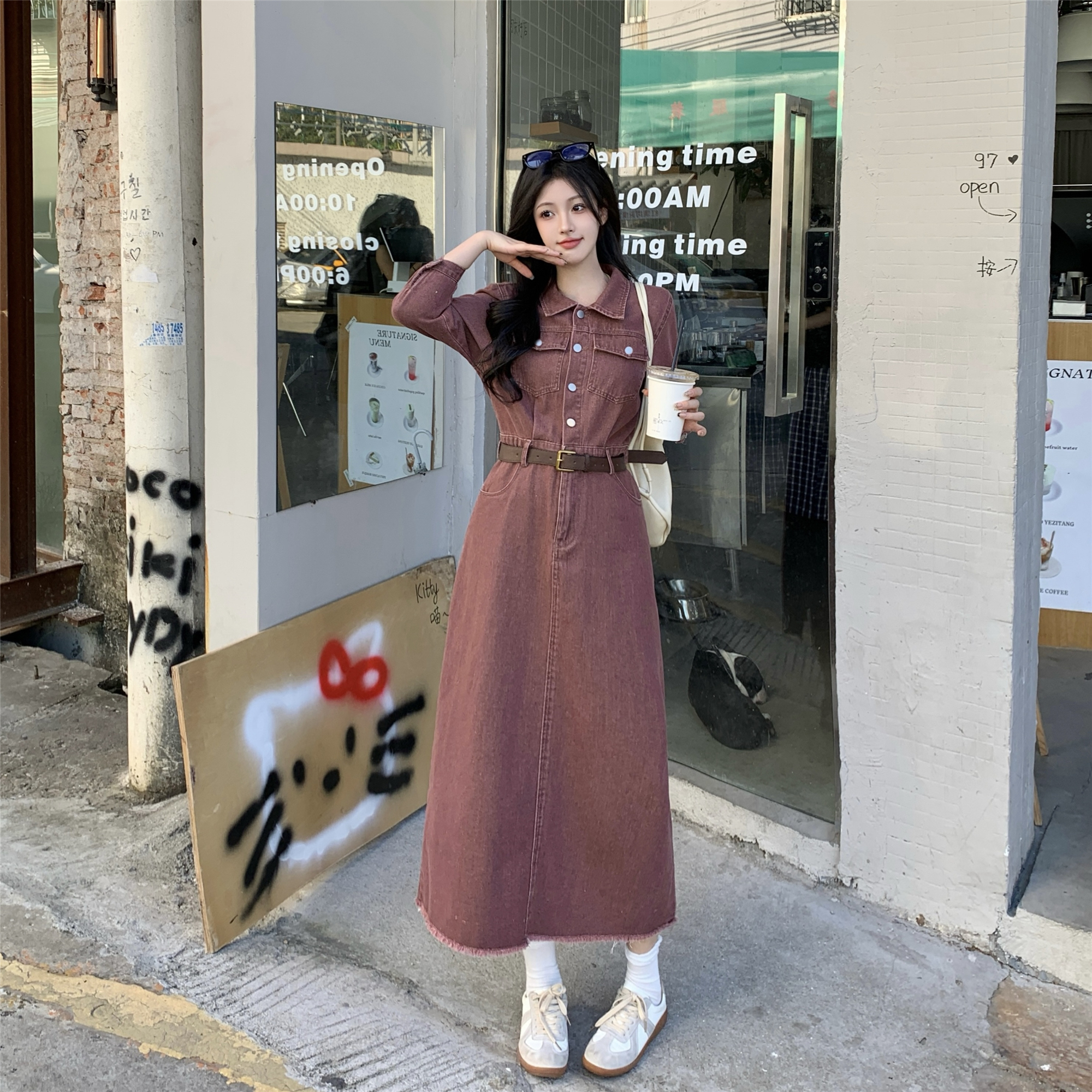 2025年春季显瘦款连衣裙大码胖mm显瘦遮肉女大号裙微胖连衣裙1505