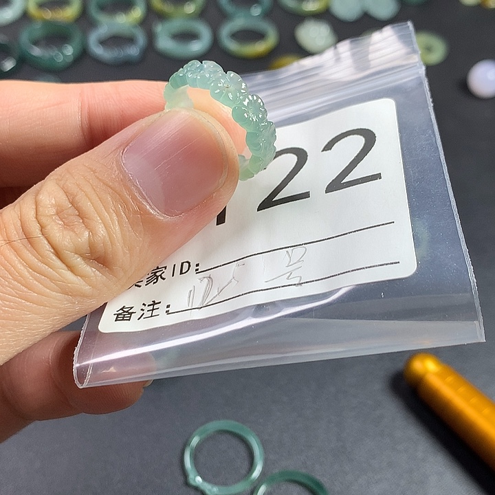 未镶嵌戒指翡翠花戒