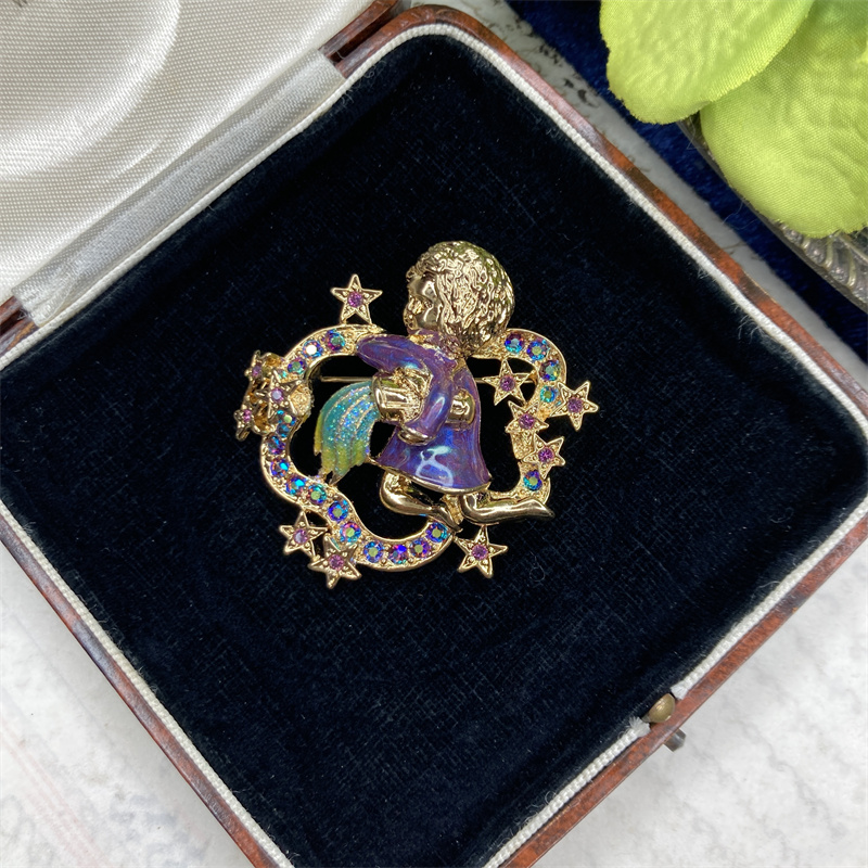 合金胸针 kriks folly水瓶星座胸针2-22【2071226-004】