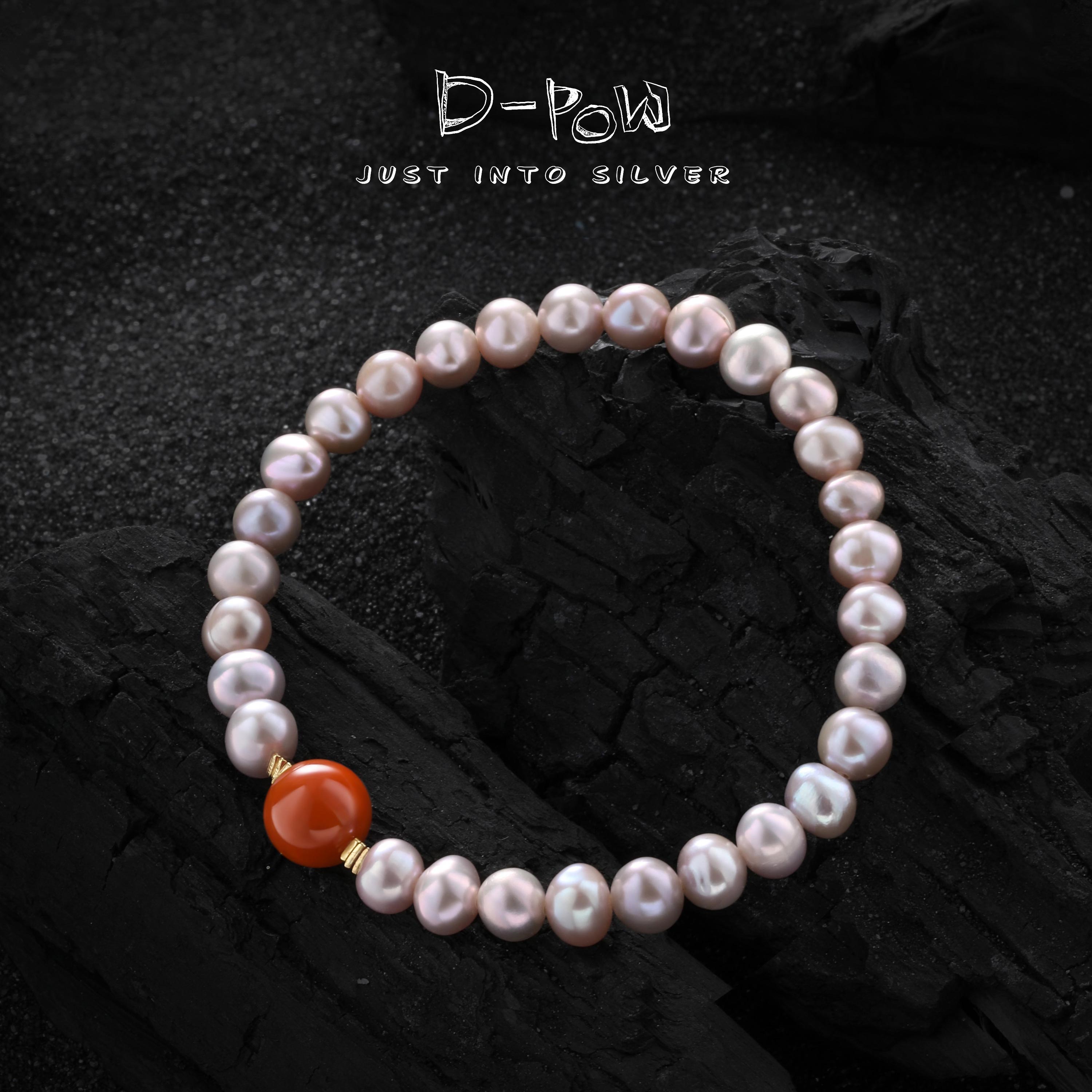 925银仿珍珠手链 【粉黛】手串（8266）