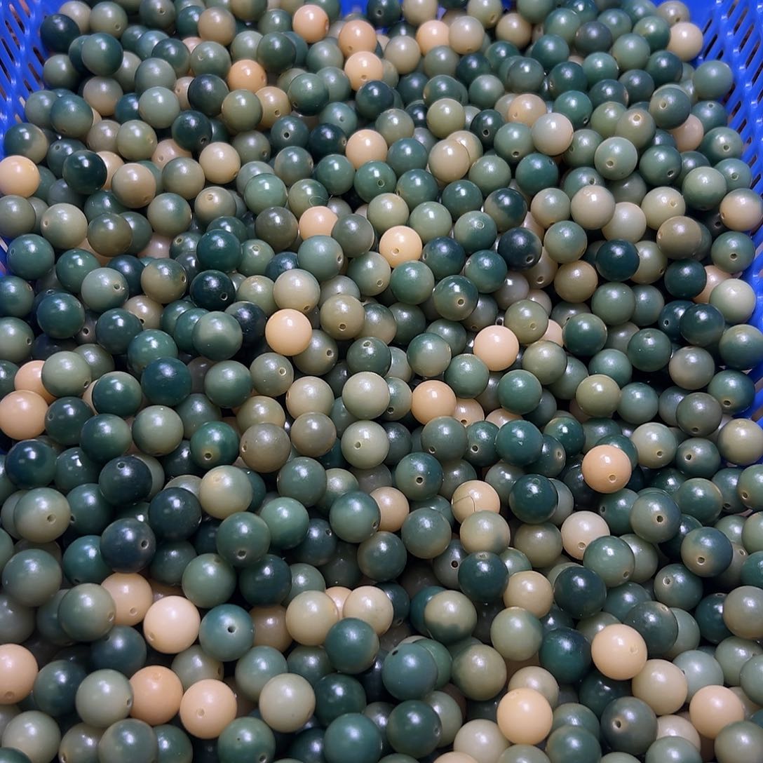 白玉菩提吊坠卡12翠绿圆200颗