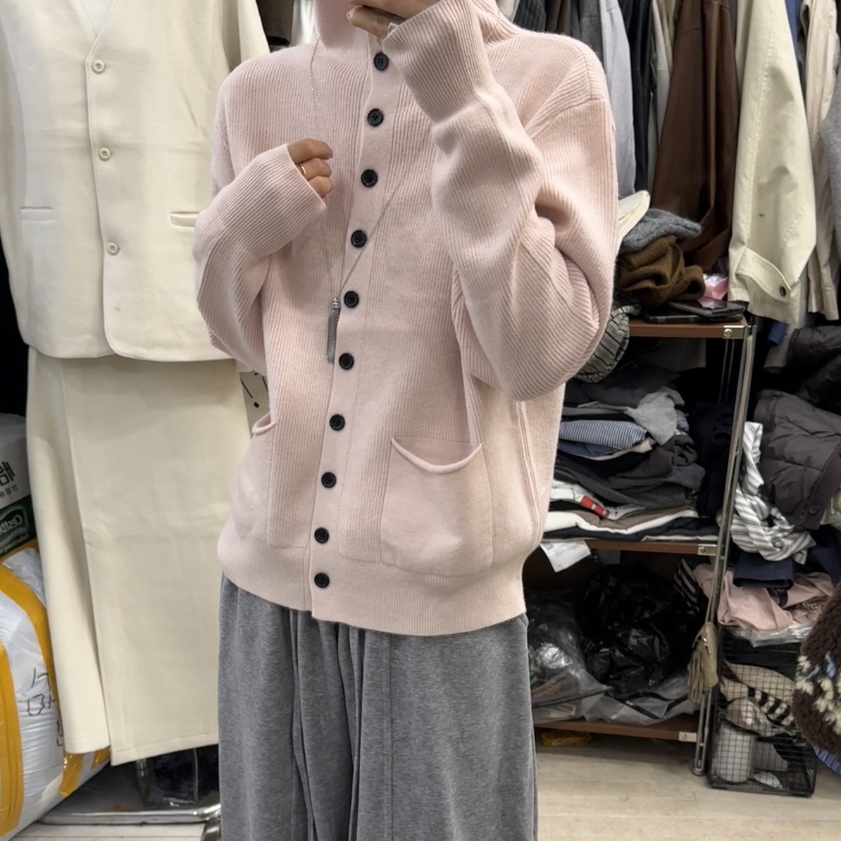 女立领圆领针织秋季厚款毛针织衫上衣复古网红秋冬