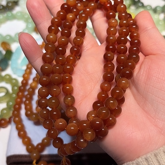 菲***菲蛇纹石玉未镶嵌手串