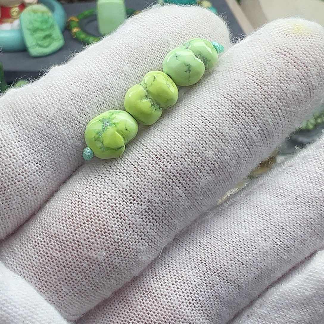 绿松石菜籽黄绿松石Z未镶嵌