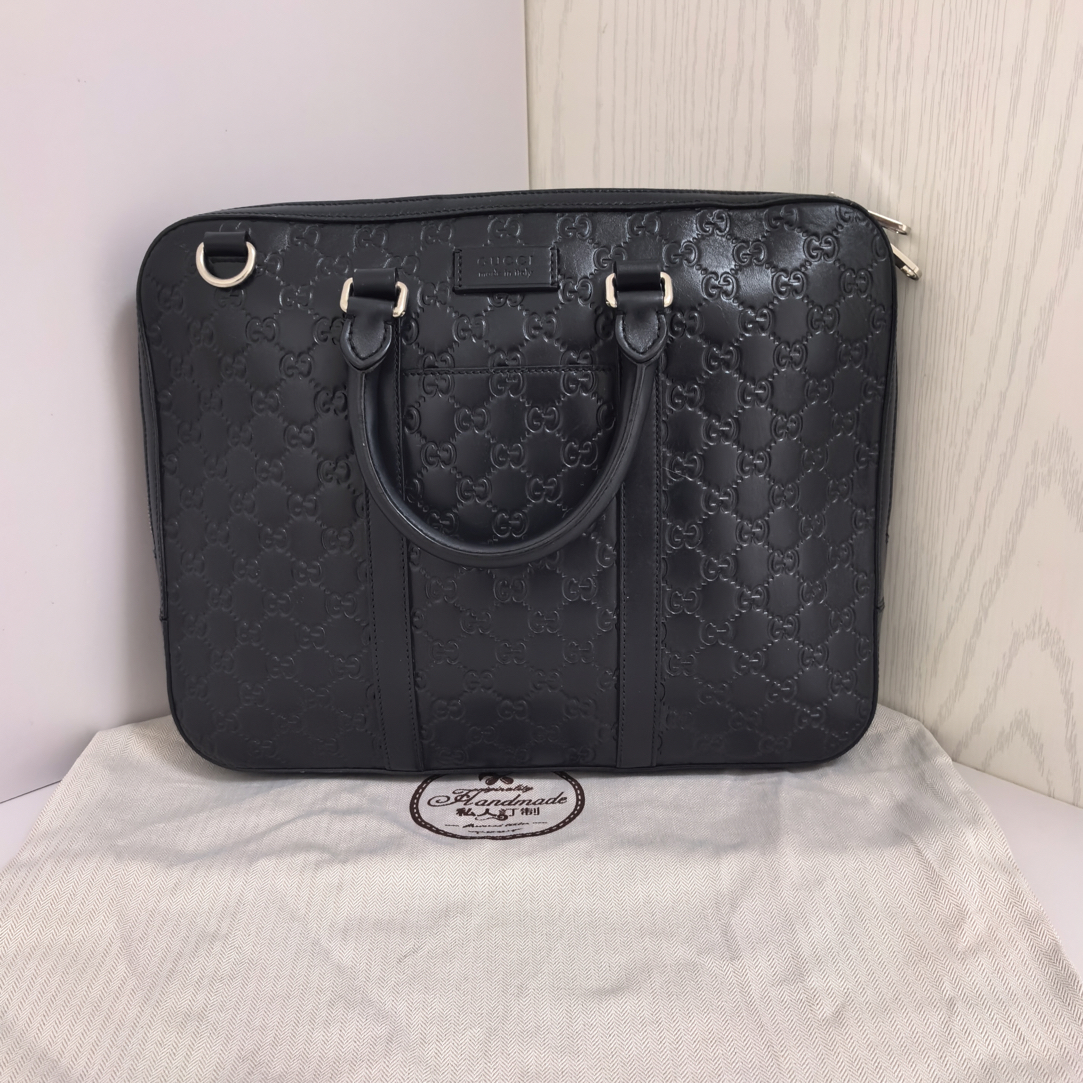 95新 GUCCI/古驰 97新经典全皮手提公文包 杨