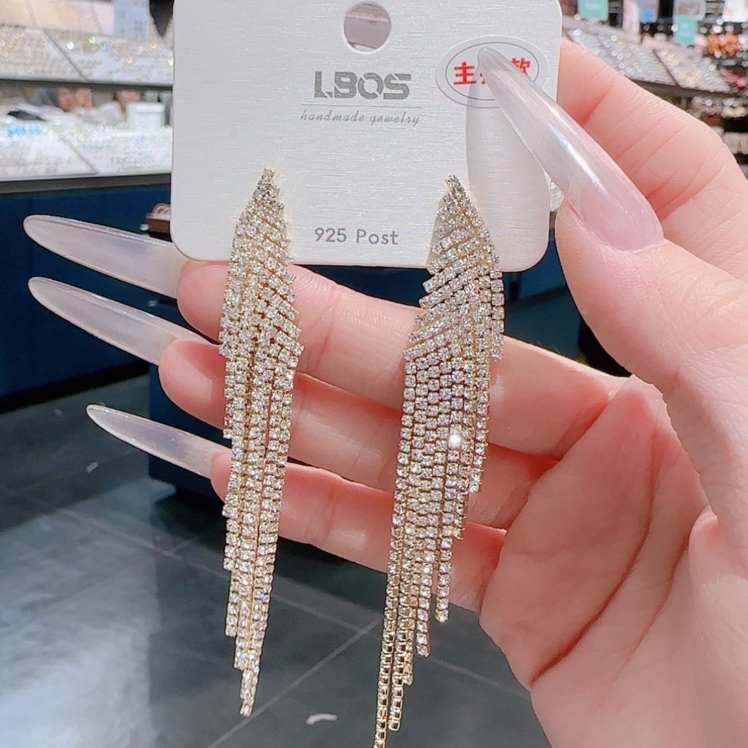 锆石铜合金925银耳环