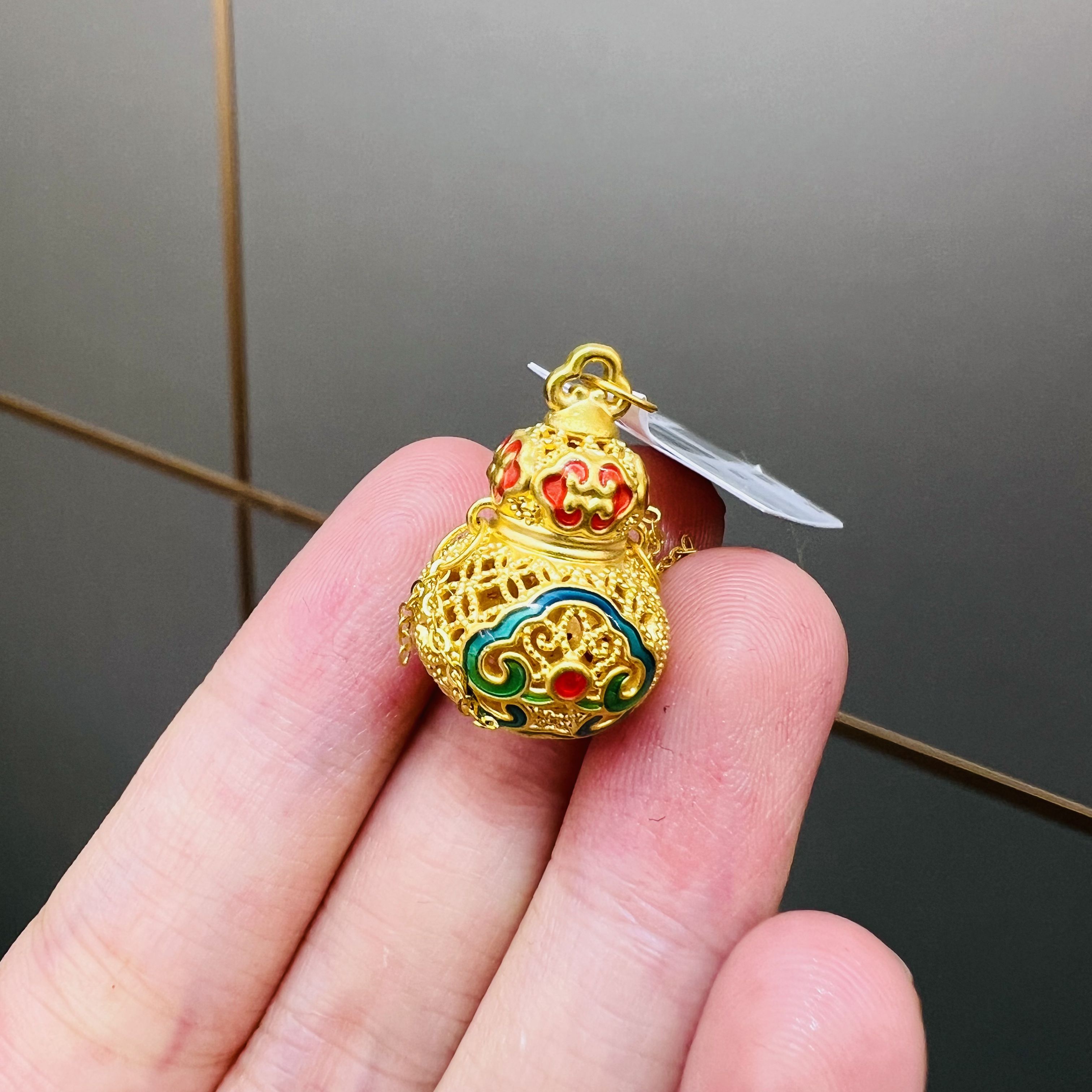 【莹莹专享】足金999 葫芦 GP 1.7 添金纳福