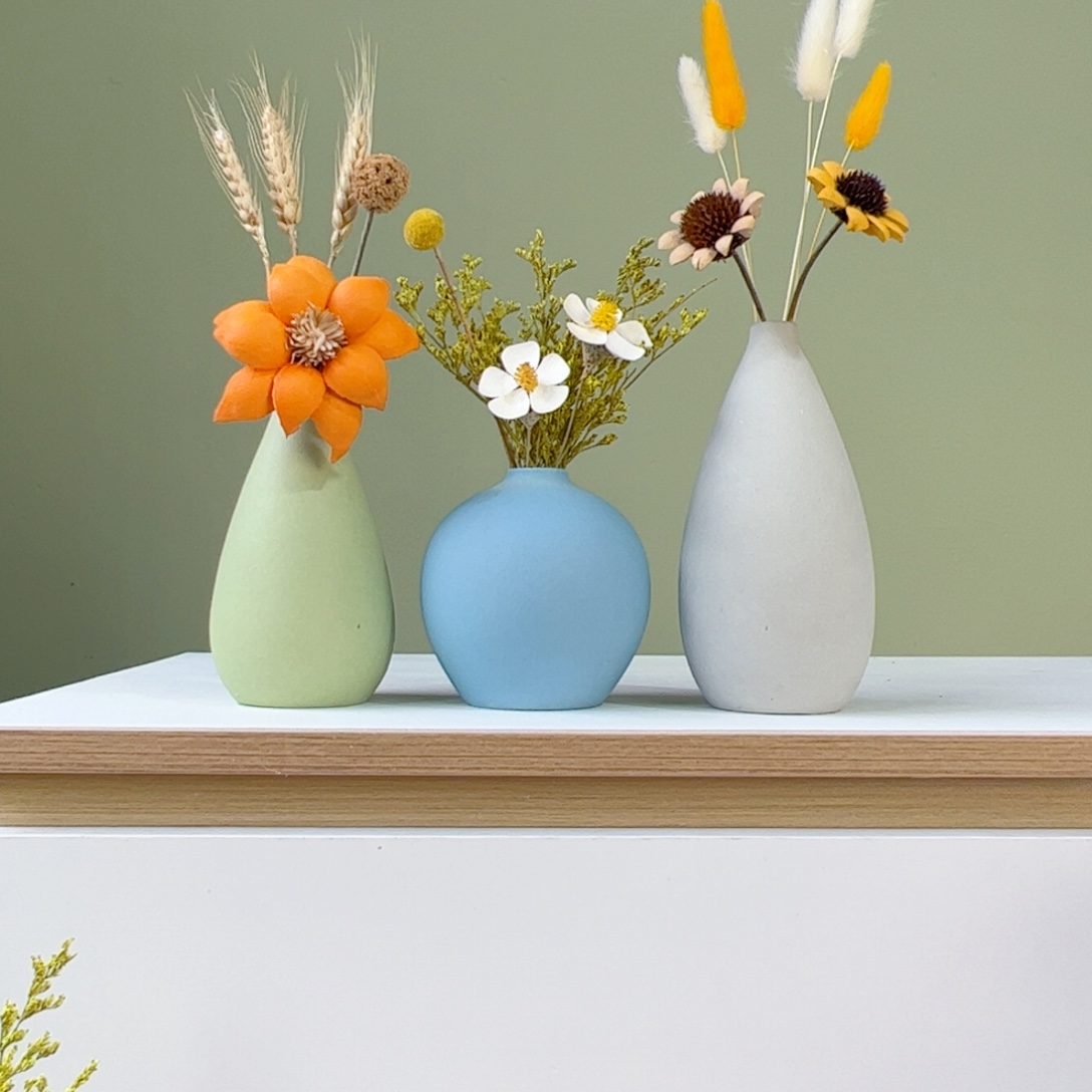 陶瓷花瓶陶瓷花瓶带花高度20-30厘米左右